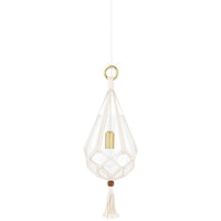 Mitzi Tessa 10" Wide Aged Brass Mini Pendant Light