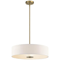 Modern Drum 20" Wide Three Light Classic Bronze