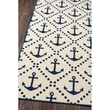 Baja Anchors Indoor Outdoor Rug Ivory
