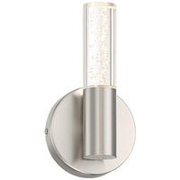 Natalya Bubble Acrylic Tube 9" High Modern LED Sconce