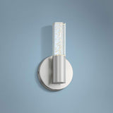 Natalya Bubble Acrylic Tube 9" High Modern LED Sconce