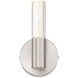 Natalya Bubble Acrylic Tube 9" High Modern LED Sconce