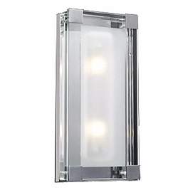 Nice Cube Frosted Glass 14" High ADA Wall Sconce