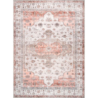 Banks Machine Washable Faded Vintage Area Rug