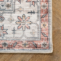 Banks Machine Washable Faded Vintage Area Rug