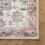 Banks Machine Washable Faded Vintage Area Rug