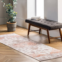 Banks Machine Washable Faded Vintage Area Rug