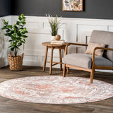 Banks Machine Washable Faded Vintage Area Rug