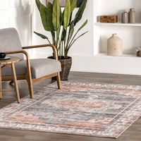 Banks Machine Washable Faded Vintage Area Rug