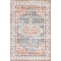 Banks Machine Washable Faded Vintage Area Rug