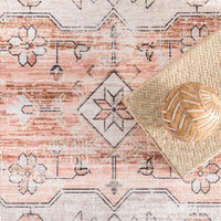 Banks Machine Washable Faded Vintage Area Rug