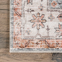 Banks Machine Washable Faded Vintage Area Rug