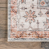Banks Machine Washable Faded Vintage Area Rug