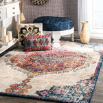 Multi-color Medallion Soft Area Rug