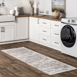 Brielle Machine Washable Vintage Medallion Area Rug