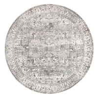 Brielle Machine Washable Vintage Medallion Area Rug