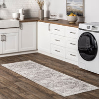 Brielle Machine Washable Vintage Medallion Area Rug