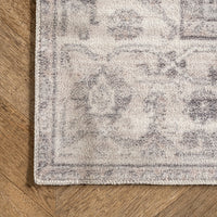 Brielle Machine Washable Vintage Medallion Area Rug
