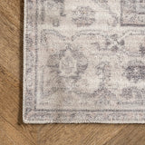 Brielle Machine Washable Vintage Medallion Area Rug