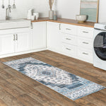 Dania Machine Washable Medallion Area Rug