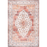 Dania Machine Washable Medallion Area Rug