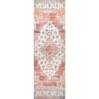 Dania Machine Washable Medallion Area Rug