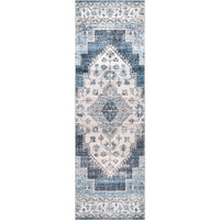 Dania Machine Washable Medallion Area Rug