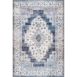 Dania Machine Washable Medallion Area Rug