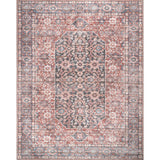 Darcey Machine Washable Traditional Floral Medallion Area Rug