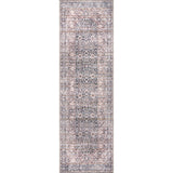 Darcey Machine Washable Traditional Floral Medallion Area Rug