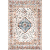 Elowyn Machine Washable Medallion Area Rug