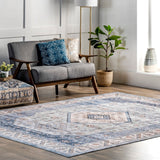 Elowyn Machine Washable Medallion Area Rug