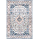 Elowyn Machine Washable Medallion Area Rug