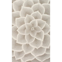 Premium Handmade Ivory Floral Wool Soft Area Rugs