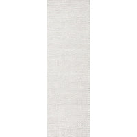 Handmade Braided Wool Off-white Soft Area Rugs