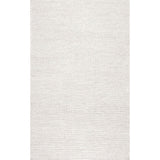 Handmade Braided Wool Off-white Soft Area Rugs