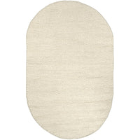 Handmade Braided Wool Off-white Soft Area Rugs