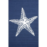 Handmade Indoor/ Outdoor Coastal Starfish Soft Area Rug