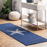 Handmade Indoor/ Outdoor Coastal Starfish Soft Area Rug
