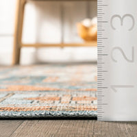 Heidy Vintage Traditional Machine Washable Area Rug