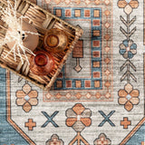 Heidy Vintage Traditional Machine Washable Area Rug