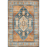 Heidy Vintage Traditional Machine Washable Area Rug