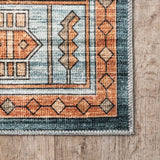 Heidy Vintage Traditional Machine Washable Area Rug
