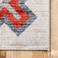 Jayde Machine Washable Southwestern Diamond Area Rug