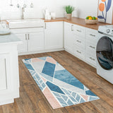 Juli Mosaic Geometric Machine Washable Area Rug