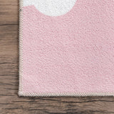 Lilia Machine Washable Kids Cloud Area Rug