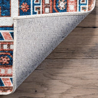 Nevaeh Machine Washable Bohemian Medallion Area Rug