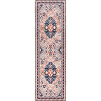 Nevaeh Machine Washable Bohemian Medallion Area Rug