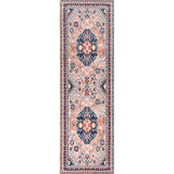 Nevaeh Machine Washable Bohemian Medallion Area Rug