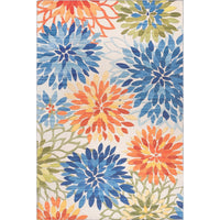 Rosana Floral Machine Washable Indoor/Outdoor Area Rug